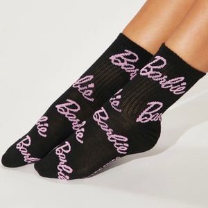 ❌SOLD❌NWT I’m with Barbie Crew Socks OS